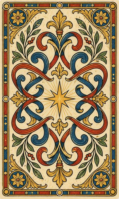 Dos de carte du Tarot de Marseille