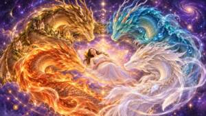 Soin de Reiki Arcturien avec les dragons des quatre éléments