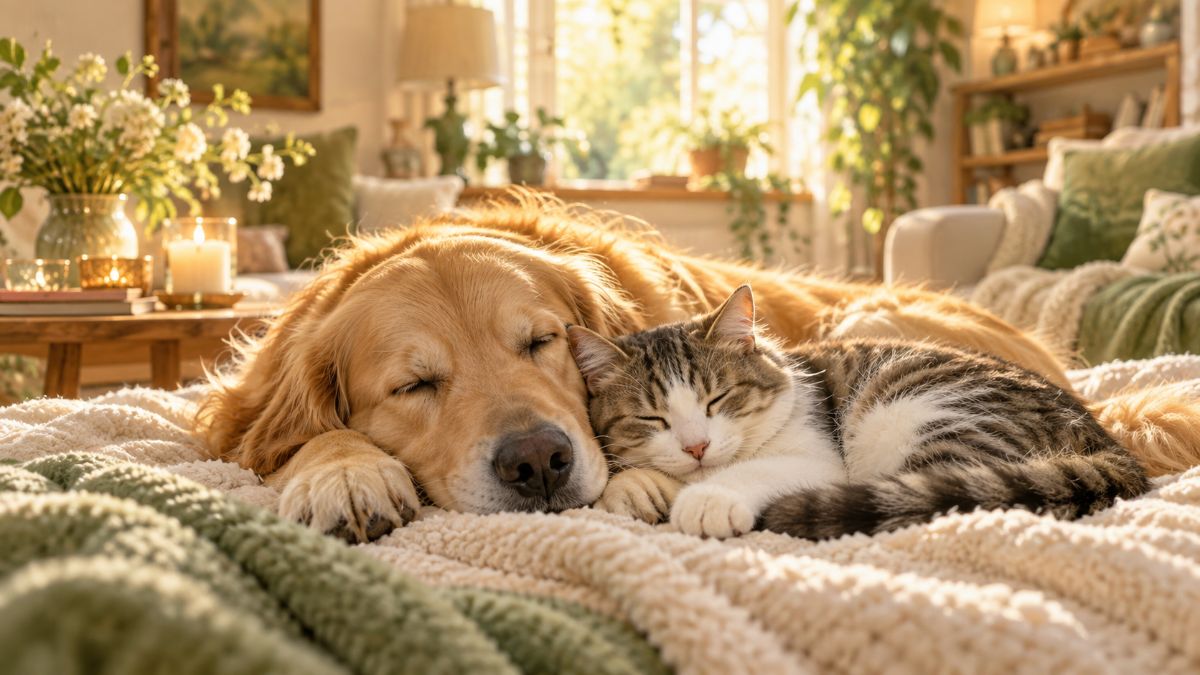 Soin énergétique animal à distance pour apaiser chien et chat